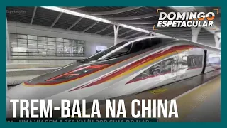 Acompanhe uma viagem a 350 km/h por cima do mar no mais novo trem-bala da China