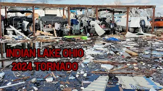 Indian Lake (Russells point) Ohio F3 Tornado Aftermath. Orchard Island