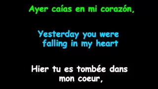 Ayer  enrique iglesias with lyrics and translation