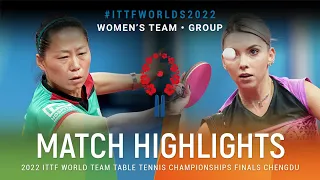 Highlights | Fu Yu (POR) vs Bernadette Szocs (ROU) | WT Grps | #ITTFWorlds2022