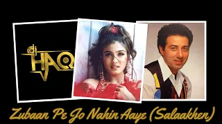 Zubaan Pe Jo Nahin Aaye VIDEO | Salaakhen | DJ Haq | Sunny Deol | Raveena Tandon | Bollywood Remix