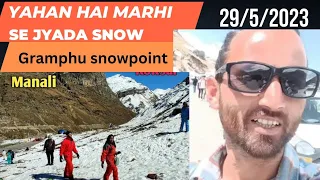 yahan hai Marhi se Jyada snow ! latest vlog !gramphu snowpoint ! @SunnyBob7300 #rohtangpass