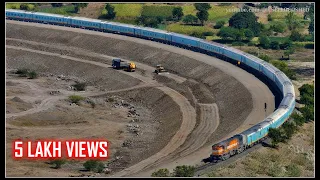 BREATHTAKING VIEW EVER !! ALCO led HUMSAFAR Superfast Express !! Indian Railways