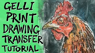 Gelli printing  / drawing transfer tips