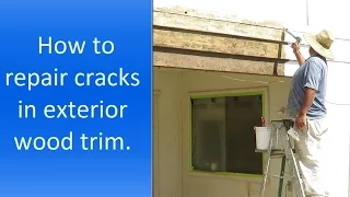 How to repair cracks in exterior wood trim or fascia boards.