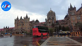 Walking Mumbai City 4K HDR - Sunday Morning Ambience - INDIA