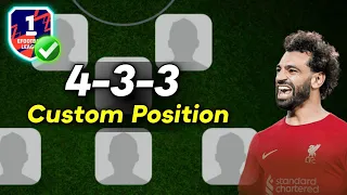 Best 4-3-3 Formation Custom Position #1🔥 | Best Formation For Quick Counter In eFootball 2024 Mobile