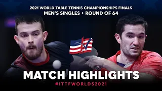 Samuel Walker vs Emmanuel Lebesson | 2021 World Table Tennis Championships Finals | MS | R64