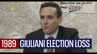 Rudy Giuliani 1989 election loss