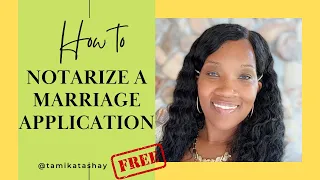 How to notarize a Marriage Application for beginners