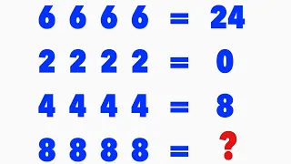 8888 = ❓| Math Puzzle 35 | How to solve math Puzzle | Math Puzzle Problem