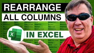 Excel - Fast Way to Rearrange all Columns in Excel Using Sort Left to Right - Episode 544