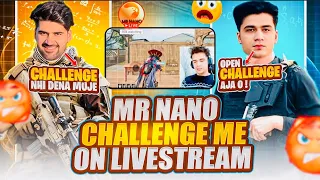 Mr nano challenge me on live stream 😈 for 1v1 TDM | PUBG MOBILE | rockop