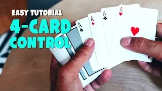 The BEST 4 Card Control - MAGIC TUTORIAL