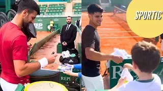 Djokovic & Alcaraz Fulfill Dreams Of Young Tennis Fans!