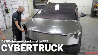 Cybertruck - Hood PPF Install Video - STEK DYNOchrome-black matte