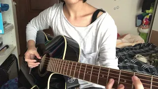 playing jigsaw falling into place by Radiohead featuring a broken high E string