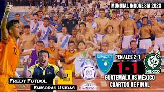 Emocionante Narración Emisoras Unidas Guatemala Clasifica al Mundial Indonesia Guatemala vs México