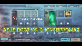 iPhone 13 promax vs Rog 3 🔥 | 1vs1 TDM challenge | Bgmi #bgmi #pubg #tdm