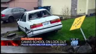 Camas school on 'lock out' during burglary suspect search