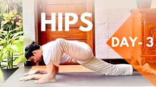 DAY- 3 | HIPS | 21 Days Yoga Challenge | Hip Opening |​⁠@PrashantjYoga