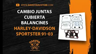 Cambio Juntas Cubierta Balancines Harley-Davidson Sportster 91-03 - Dakota Kustom