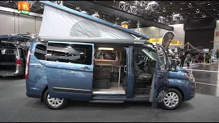 Lots of space: Ford Nugget 2021 Plus with pop-up roof panel van camper camper van