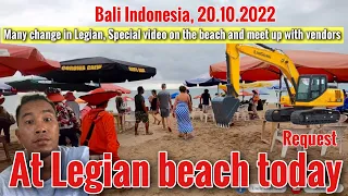 At Legian Beach Today, Visit all the vendors and some changes from legian #legian #bali #legianbeach