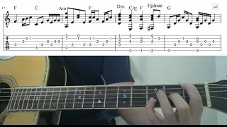 Can You Feel The Love Tonight - Easy Fingerstyle Guitar Playthrough Tutorial Lesson With Tabs