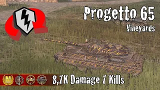 Progetto M40 mod. 65  |  8,7K Damage 7 Kills  |  WoT Blitz Replays