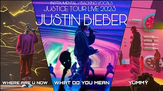 Where Are U Now/ What do You Mean/ Yummy - Justin Bieber, Justice Tour, Instumental/Backing Vocals