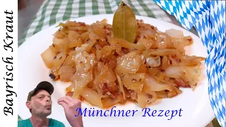 Bavarian cabbage - Munich recipe - cabbage with bacon