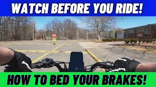 How To Bed Your E-Bike Brakes