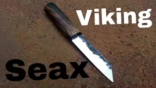 Viking Seax Knife | Forged from Coil Spring