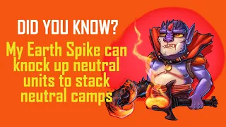 How to Play Lion Dota 2 : Lion's Earth Spike Knocking Up Units to Stack Neutral Camps