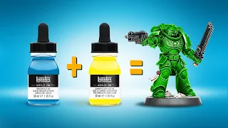 HOW TO mix Inks for Miniature Painting. 168 Colors using ONLY 5!