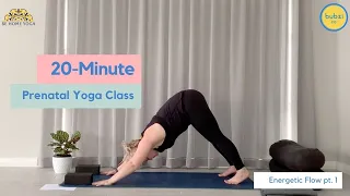 Prenatal Yoga Class - Energetic Vinyasa Flow - 20 minutes