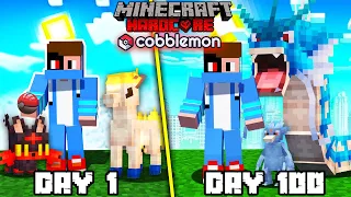 I Survived 100 Days In Cobblemon In  Minecraft Pokemon Hindi