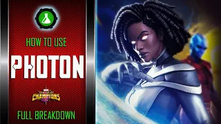 How To Use PHOTON Easily - Good Defender | Full Breakdown | Marvel Contest Of Champions