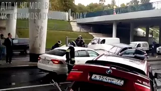 ДТП авария Кутузовский проспект съезд на Рублевку