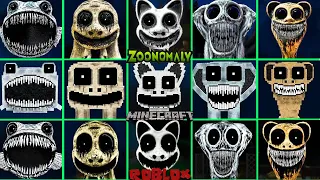 Zoonomaly ALL JUMPSCARES vs MINECRAFT vs ROBLOX #6