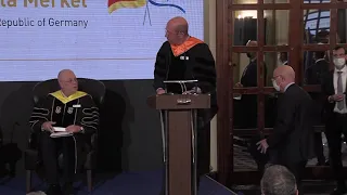 German Chancellor Dr. Angela Merkel receives an Honorary Doctorate from the Technion in a ceremony