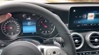 Driving Mercedes GLC 300D 4matic 2021