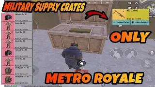 ONLY MILITARY SUPPLY CRATE -I CORNERED THE RUSSIAN TEAM - PUBG METRO ROYALE