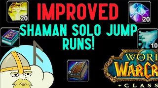 WoW Classic - IMPROVED guide shaman SOLO DM E jump runs! (more g/hr)