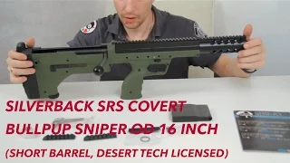 Silverback SRS Covert Bullpup Sniper OD 16 Inch (Short Barrel, Desert Tech Licensed)