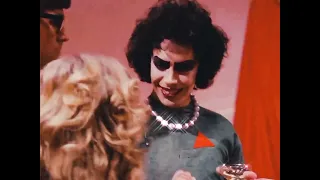 janet x frank-n-furter: she's a super freak. (the rocky horror picture show)