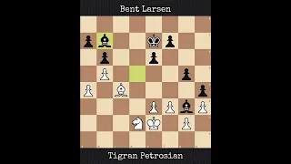 Tigran Petrosian vs Bent Larsen | Tilburg, Netherlands (1981)