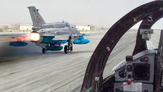 Skilled Pilot Pushes Soviet MiG-21 Engines to Extreme Limits For Takeoff