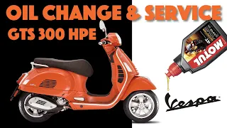 Vespa Oil Change & First Service (GTS 300 HPE)